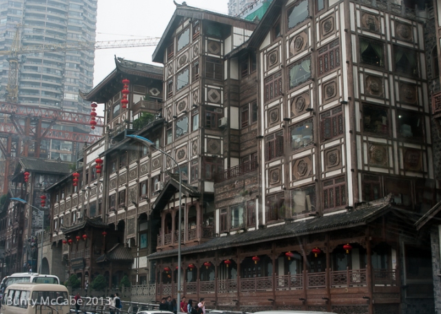 An older part of Chongqing, which would have been interesting to explore.